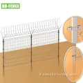 Fence a maglie 3D curva saldata zincata